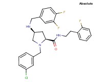 (4S)-1-(3-chlorobenzyl)-4-[(3,4-difluorobenzyl)amino]-N-[2-(2-fluorophenyl)ethyl]-L-prolinamide