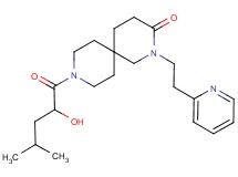 9-(2-hydroxy-4-methylpentanoyl)-2-(2-pyridin-2-ylethyl)-2,9-diazaspiro[5.5]undecan-3-one