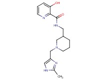3-hydroxy-N-({1-[(2-methyl-1H-imidazol-4-yl)methyl]piperidin-3-yl}methyl)pyridine-2-carboxamide