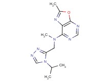 N-[(4-isopropyl-4H-1,2,4-triazol-3-yl)methyl]-N,2-dimethyl[1,3]oxazolo[5,4-d]pyrimidin-7-amine