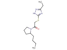 5-{[2-(2-butylpyrrolidin-1-yl)-2-oxoethyl]thio}-3-ethyl-1H-1,2,4-triazole