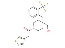 {1-(3-thienylacetyl)-4-[2-(trifluoromethyl)benzyl]-4-piperidinyl}methanol