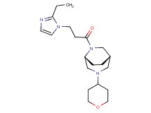 (1S*,5R*)-6-[3-(2-ethyl-1H-imidazol-1-yl)propanoyl]-3-(tetrahydro-2H-pyran-4-yl)-3,6-diazabicyclo[3.2.2]nonane