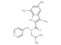 N-isobutyl-3,5,7-trimethyl-N-(4-pyridinylmethyl)-1H-indole-2-carboxamide