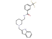 N-{[1-(1H-indol-2-ylmethyl)-3-piperidinyl]methyl}-3-(trifluoromethyl)benzamide