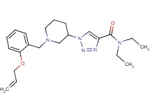 1-{1-[2-(allyloxy)benzyl]-3-piperidinyl}-N,N-diethyl-1H-1,2,3-triazole-4-carboxamide