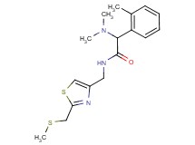 2-(dimethylamino)-2-(2-methylphenyl)-N-({2-[(methylthio)methyl]-1,3-thiazol-4-yl}methyl)acetamide