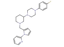 1-(4-fluorophenyl)-4-(1-{[1-(2-pyridinyl)-1H-pyrrol-2-yl]methyl}-3-piperidinyl)piperazine