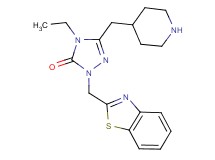 2-(1,3-benzothiazol-2-ylmethyl)-4-ethyl-5-(piperidin-4-ylmethyl)-2,4-dihydro-3H-1,2,4-triazol-3-one