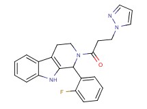 1-(2-fluorophenyl)-2-[3-(1H-pyrazol-1-yl)propanoyl]-2,3,4,9-tetrahydro-1H-beta-carboline