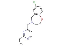 7-chloro-4-[(2-ethylpyrimidin-4-yl)methyl]-2,3,4,5-tetrahydro-1,4-benzoxazepine