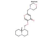 2-(4-morpholinylmethyl)-5-[(1R,9aR)-octahydro-2H-quinolizin-1-ylmethoxy]-4H-pyran-4-one