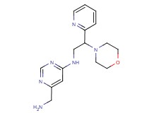 6-(aminomethyl)-N-(2-morpholin-4-yl-2-pyridin-2-ylethyl)pyrimidin-4-amine