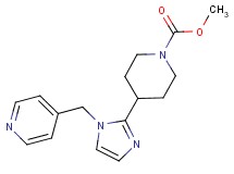 methyl 4-[1-(4-pyridinylmethyl)-1H-imidazol-2-yl]-1-piperidinecarboxylate