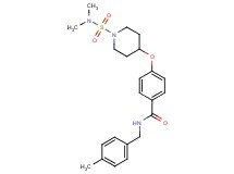 4-({1-[(dimethylamino)sulfonyl]-4-piperidinyl}oxy)-N-(4-methylbenzyl)benzamide