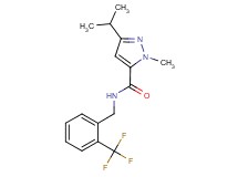 3-isopropyl-1-methyl-N-[2-(trifluoromethyl)benzyl]-1H-pyrazole-5-carboxamide