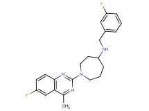 N-(3-fluorobenzyl)-1-(6-fluoro-4-methyl-2-quinazolinyl)-4-azepanamine