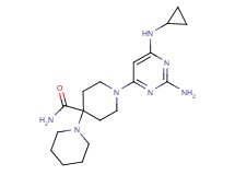 1'-[2-amino-6-(cyclopropylamino)pyrimidin-4-yl]-1,4'-bipiperidine-4'-carboxamide