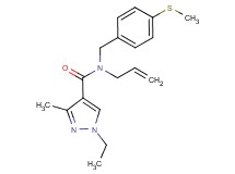 N-allyl-1-ethyl-3-methyl-N-[4-(methylthio)benzyl]-1H-pyrazole-4-carboxamide