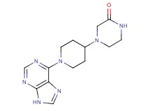 4-[1-(9H-purin-6-yl)piperidin-4-yl]piperazin-2-one
