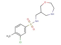 3-chloro-4-methyl-N-(1,4-oxazepan-6-ylmethyl)benzenesulfonamide hydrochloride