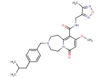 3-(4-isobutylbenzyl)-9-methoxy-N-[(4-methyl-1,2,5-oxadiazol-3-yl)methyl]-7-oxo-1,2,3,4,5,7-hexahydropyrido[1,2-d][1,4]diazepine-10-carboxamide