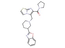 2-(1-{[6-(1-pyrrolidinylcarbonyl)imidazo[2,1-b][1,3]thiazol-5-yl]methyl}-3-piperidinyl)-1,3-benzoxazole