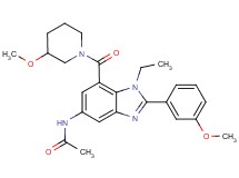 N-{1-ethyl-2-(3-methoxyphenyl)-7-[(3-methoxy-1-piperidinyl)carbonyl]-1H-benzimidazol-5-yl}acetamide
