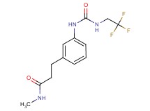 N-methyl-3-[3-({[(2,2,2-trifluoroethyl)amino]carbonyl}amino)phenyl]propanamide