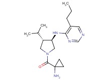 N-{rel-(3R,4S)-1-[(1-aminocyclopropyl)carbonyl]-4-isopropyl-3-pyrrolidinyl}-5-propyl-4-pyrimidinamine dihydrochloride