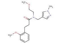 N-(2-methoxyethyl)-3-(2-methoxyphenyl)-N-[(1-methyl-1H-pyrazol-4-yl)methyl]propanamide