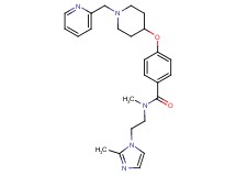 N-methyl-N-[2-(2-methyl-1H-imidazol-1-yl)ethyl]-4-{[1-(2-pyridinylmethyl)-4-piperidinyl]oxy}benzamide