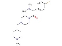 (1-(4-fluorophenyl)-2-{4-[(1-methyl-4-piperidinyl)methyl]-1-piperazinyl}-2-oxoethyl)dimethylamine