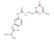 N-(2-isopropyl-1H-benzimidazol-5-yl)-N'-[2-(4-methyl-6-oxo-1,6-dihydropyrimidin-2-yl)ethyl]urea