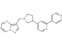 4-[1-(pyrazolo[1,5-a]pyrimidin-3-ylmethyl)pyrrolidin-3-yl]-2,4'-bipyridine