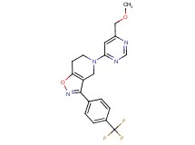 5-[6-(methoxymethyl)pyrimidin-4-yl]-3-[4-(trifluoromethyl)phenyl]-4,5,6,7-tetrahydroisoxazolo[4,5-c]pyridine