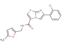 6-(2-chlorophenyl)-N-[(5-methyl-2-furyl)methyl]imidazo[2,1-b][1,3]thiazole-3-carboxamide