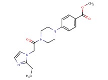 methyl 4-{4-[(2-ethyl-1H-imidazol-1-yl)acetyl]-1-piperazinyl}benzoate