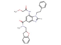 N-(2,3-dihydro-1-benzofuran-2-ylmethyl)-7-[(methoxyacetyl)amino]-N-methyl-1-(2-phenylethyl)-1H-benzimidazole-5-carboxamide