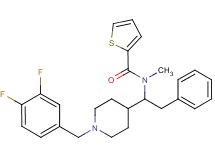 N-{1-[1-(3,4-difluorobenzyl)-4-piperidinyl]-2-phenylethyl}-N-methyl-2-thiophenecarboxamide
