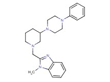 1-methyl-2-{[3-(4-phenyl-1-piperazinyl)-1-piperidinyl]methyl}-1H-benzimidazole