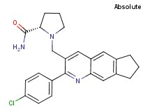 1-{[2-(4-chlorophenyl)-7,8-dihydro-6H-cyclopenta[g]quinolin-3-yl]methyl}-L-prolinamide