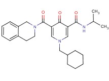 1-(cyclohexylmethyl)-5-(3,4-dihydro-2(1H)-isoquinolinylcarbonyl)-N-isopropyl-4-oxo-1,4-dihydro-3-pyridinecarboxamide