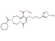 methyl 3-(cyclohexylcarbonyl)-9-[3-(1-methyl-1H-pyrazol-4-yl)propoxy]-7-oxo-1,2,3,4,5,7-hexahydropyrido[1,2-d][1,4]diazepine-10-carboxylate