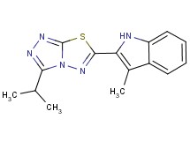 2-(3-isopropyl[1,2,4]triazolo[3,4-b][1,3,4]thiadiazol-6-yl)-3-methyl-1H-indole