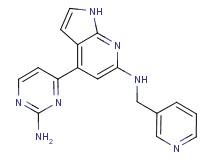 4-(2-aminopyrimidin-4-yl)-N-(pyridin-3-ylmethyl)-1H-pyrrolo[2,3-b]pyridin-6-amine
