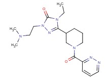 2-[2-(dimethylamino)ethyl]-4-ethyl-5-[1-(pyridazin-3-ylcarbonyl)piperidin-3-yl]-2,4-dihydro-3H-1,2,4-triazol-3-one