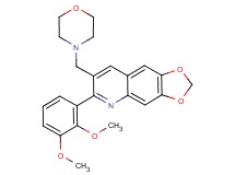 6-(2,3-dimethoxyphenyl)-7-(4-morpholinylmethyl)[1,3]dioxolo[4,5-g]quinoline
