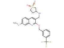 (1,1-dioxidotetrahydro-3-thienyl)[(7-(methylthio)-2-{[3-(trifluoromethyl)benzyl]oxy}-3-quinolinyl)methyl]amine