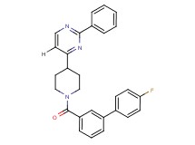 4-{1-[(4'-fluoro-3-biphenylyl)carbonyl]-4-piperidinyl}-2-phenylpyrimidine